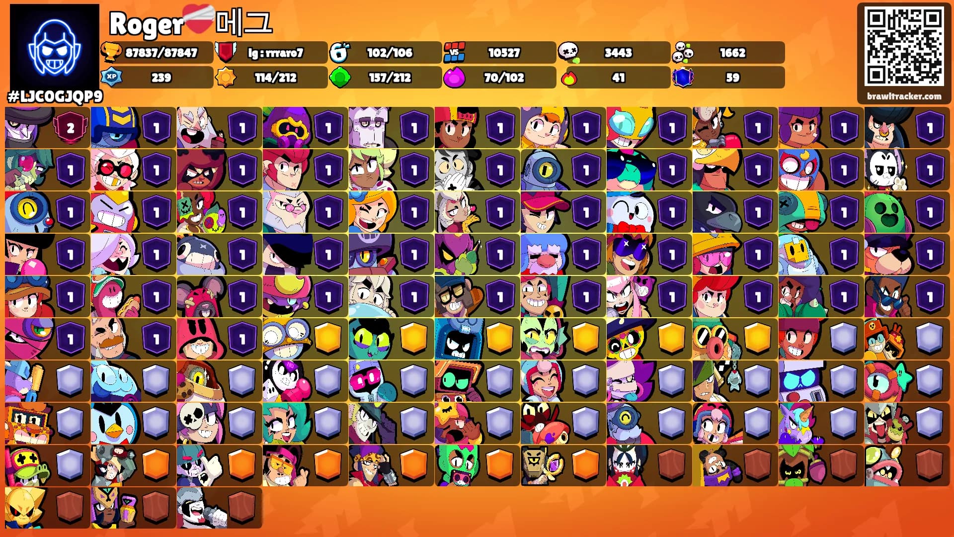 Roger❤️‍🩹메그's Ranks