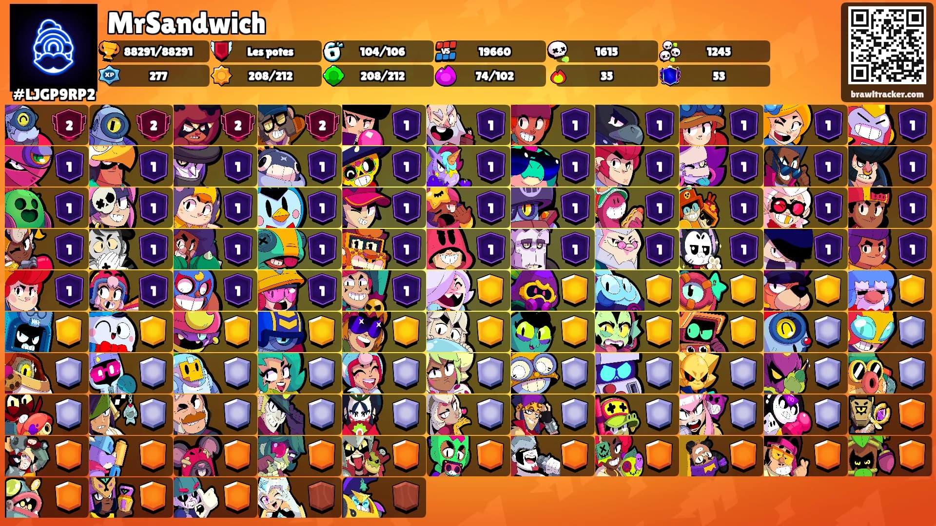 MrSandwich's Ranks