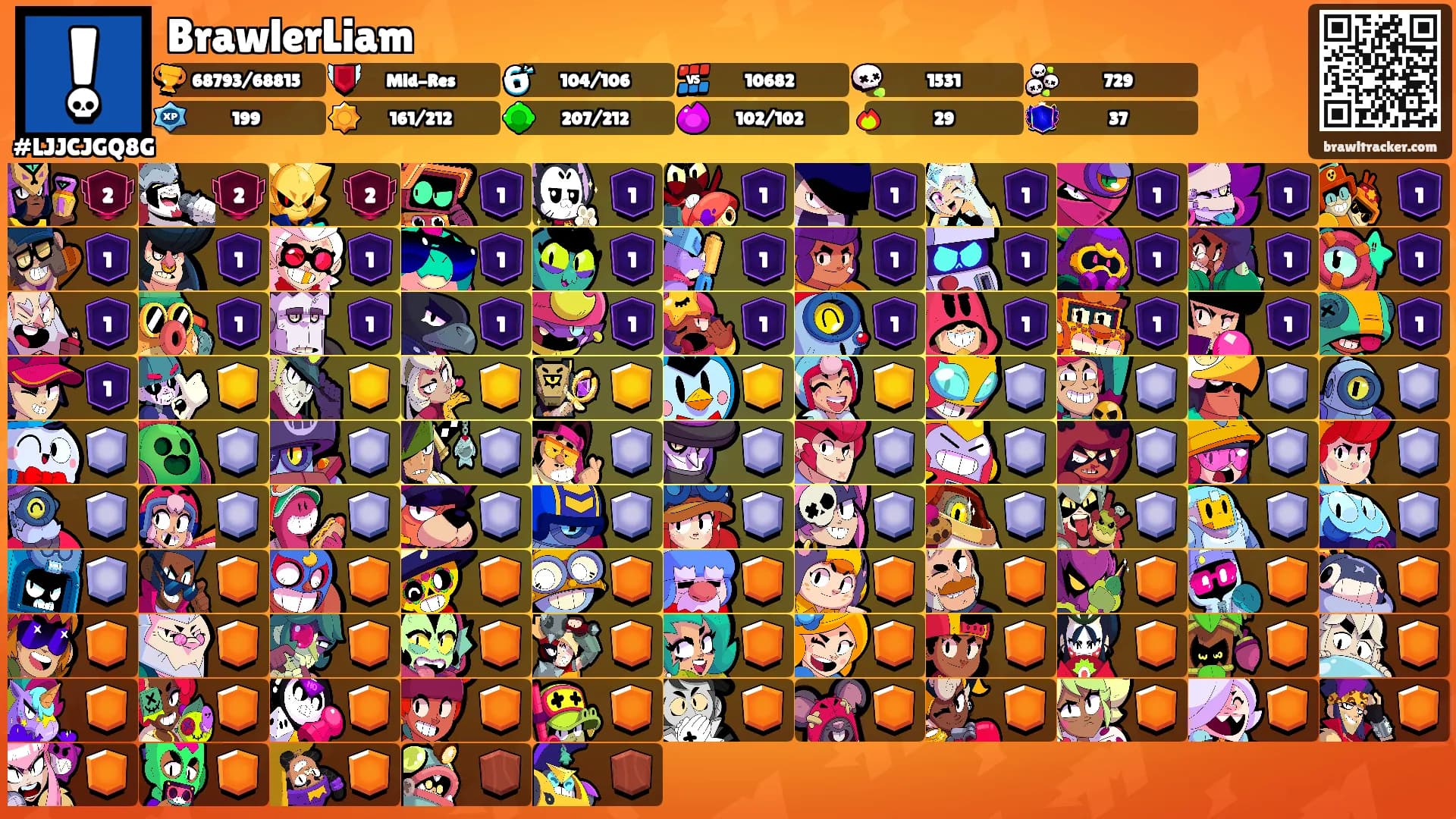 BrawlerLiam's Ranks