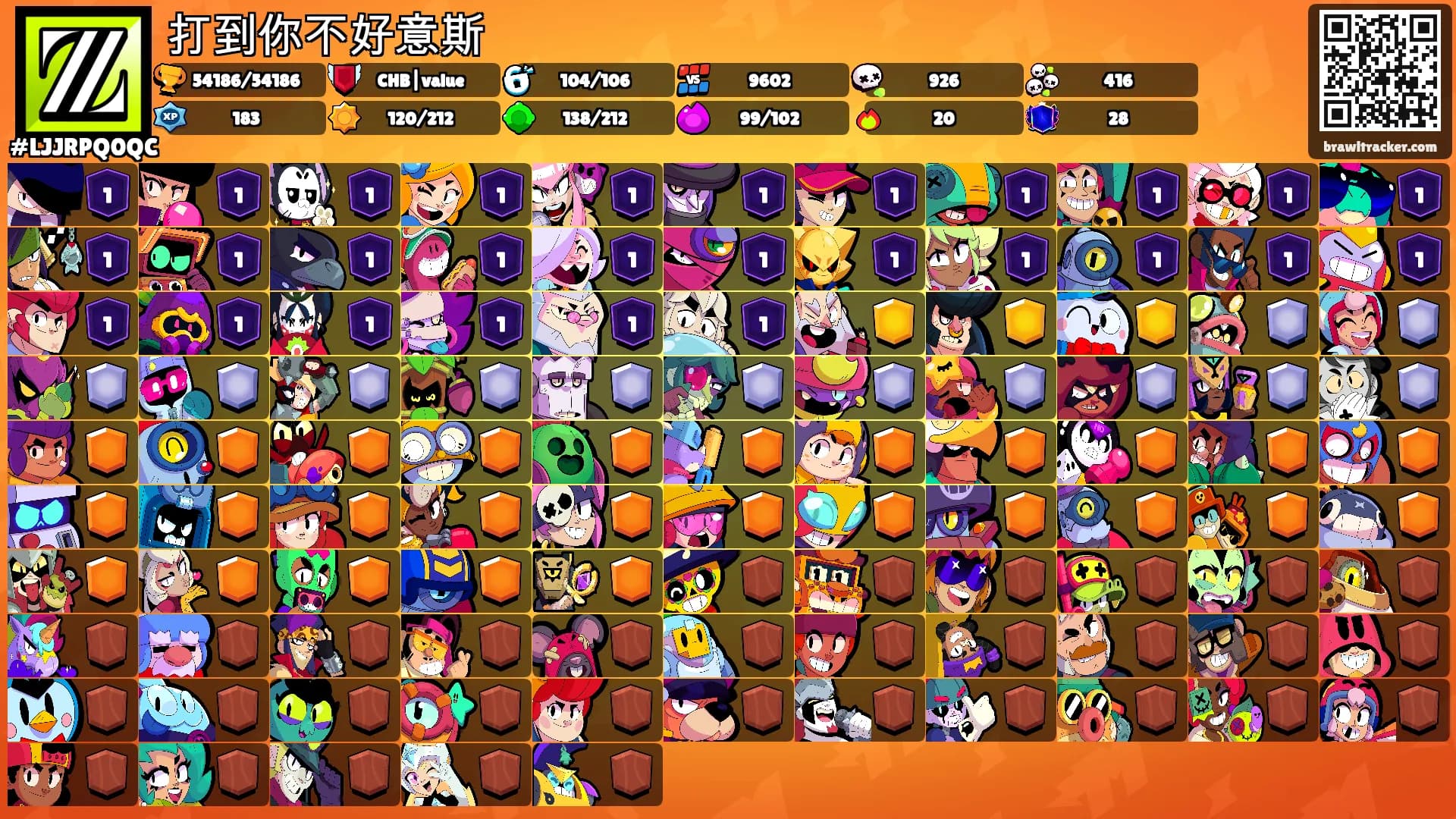 打到你不好意斯's Ranks