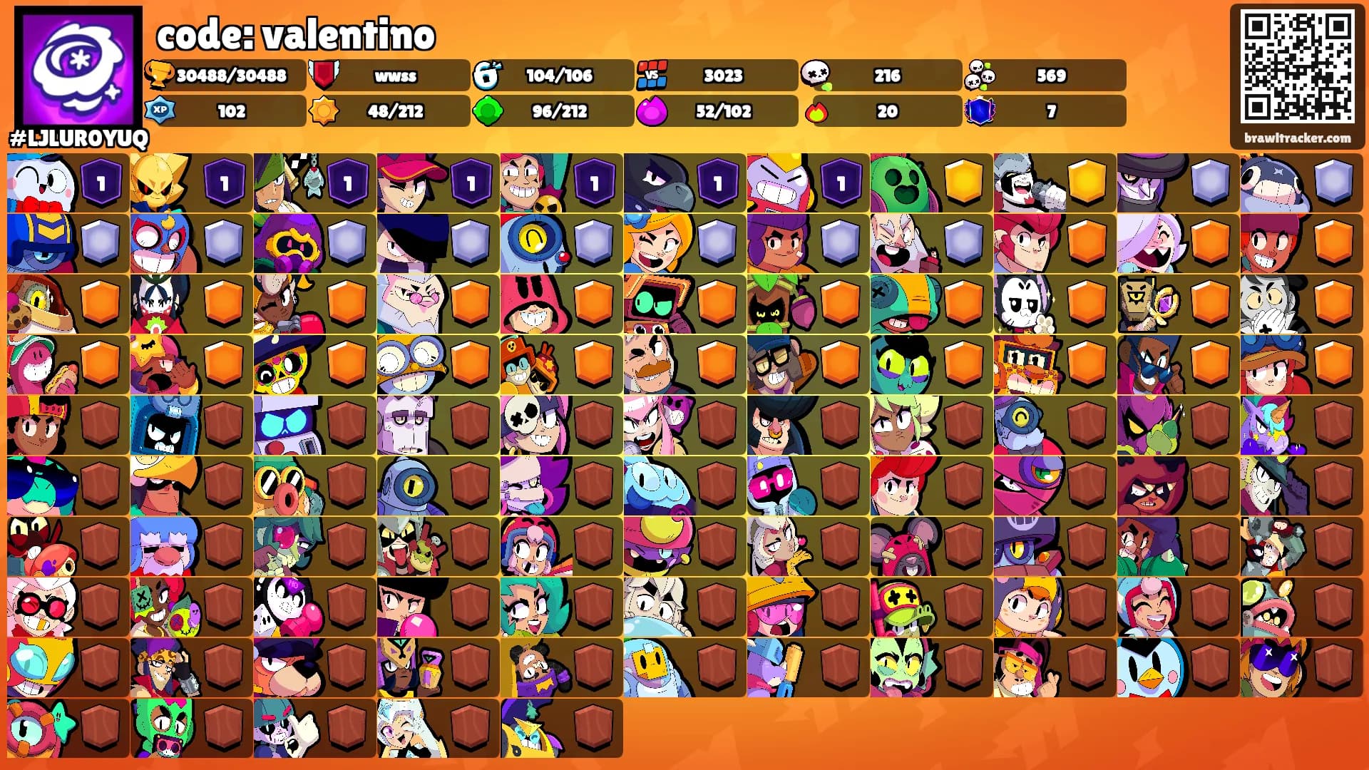 code: valentino's Ranks