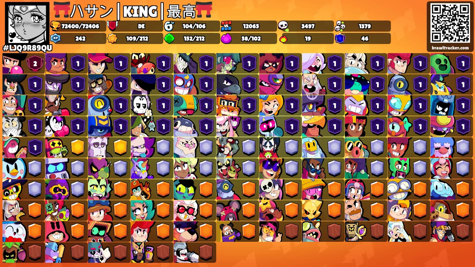⛩️ハサン|KING|最高⛩️'s Ranks