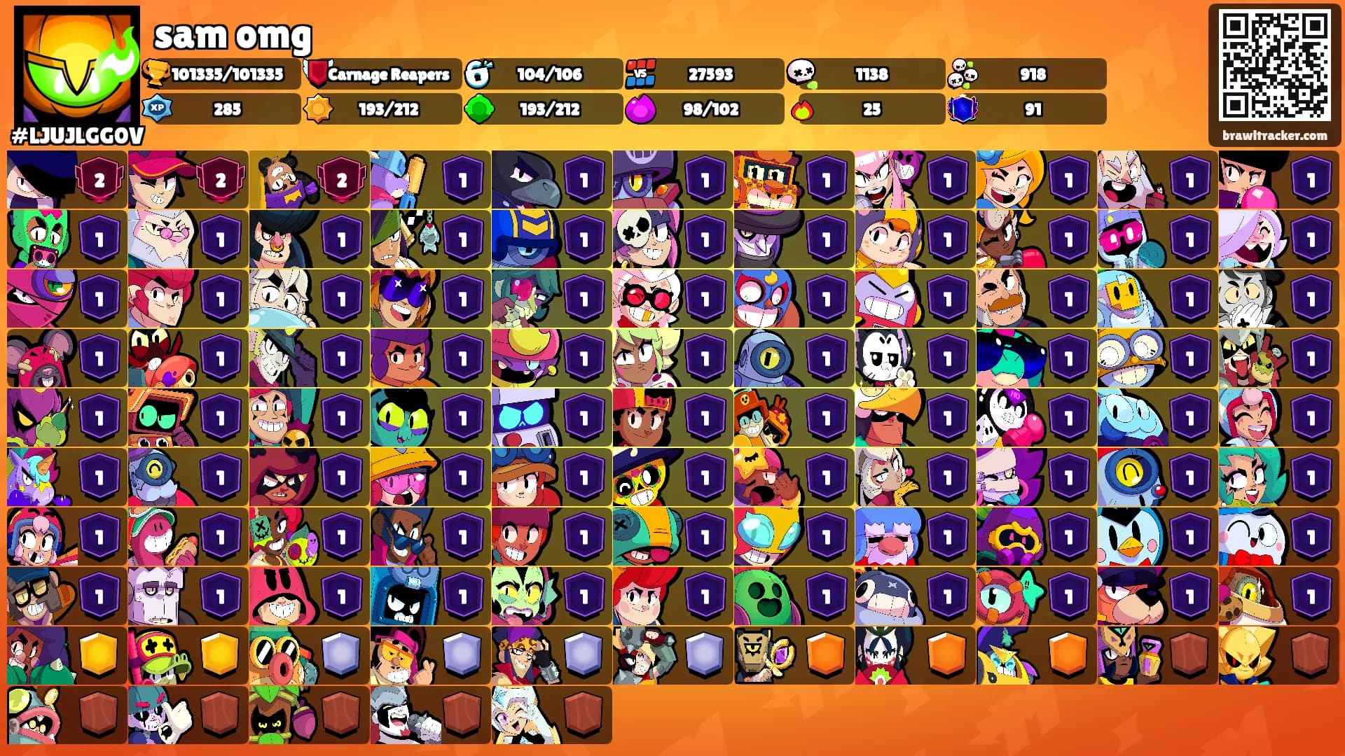 sam omg's Ranks