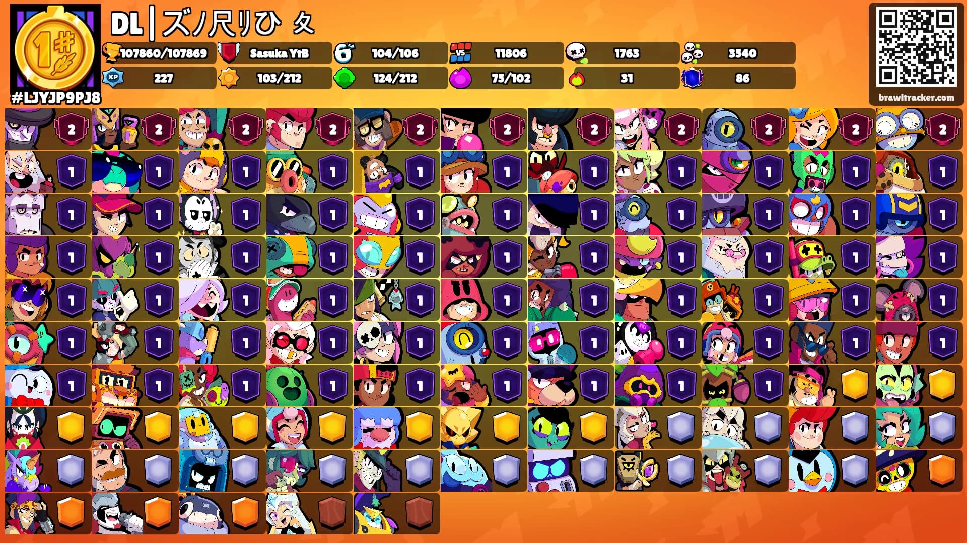DL|ズﾉ尺ﾘひ 〩's Ranks