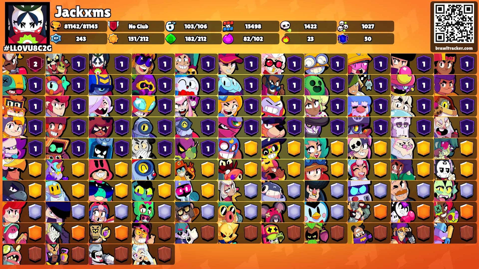 Jackxms's Ranks
