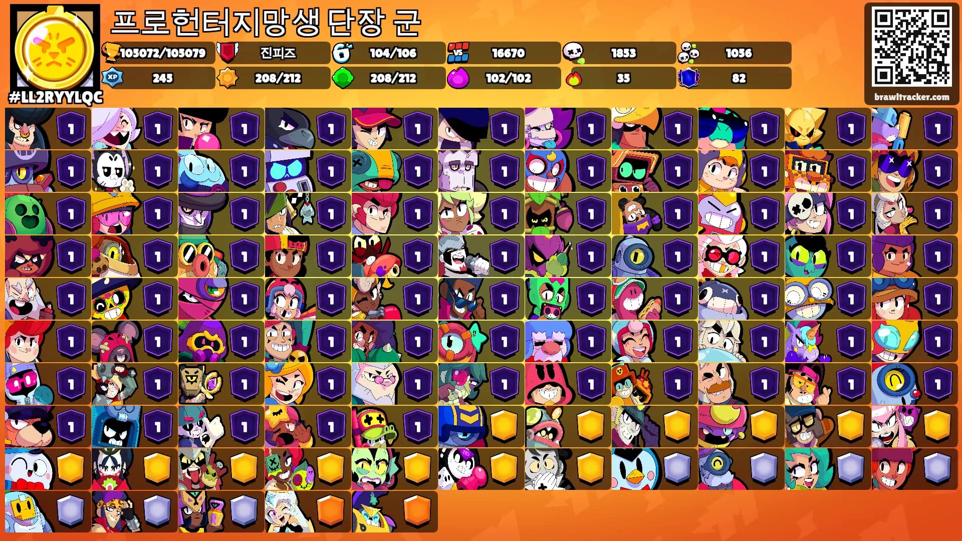 프로헌터지망생 단장 군's Ranks