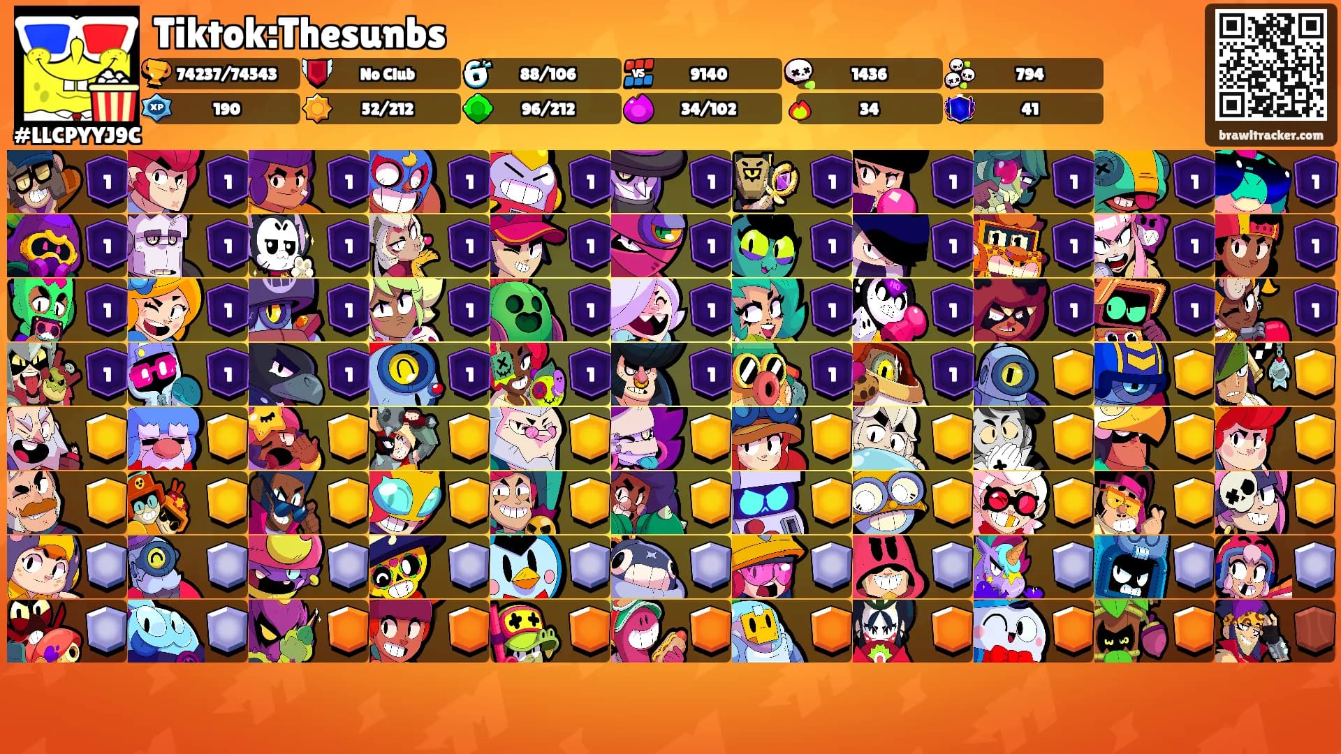 Tiktok:Thesunbs's Ranks