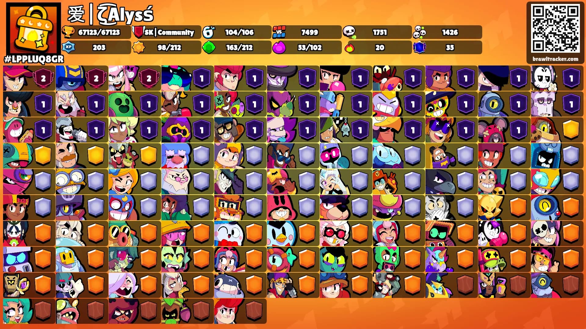 爱|ζ͜͡Alysś's Ranks