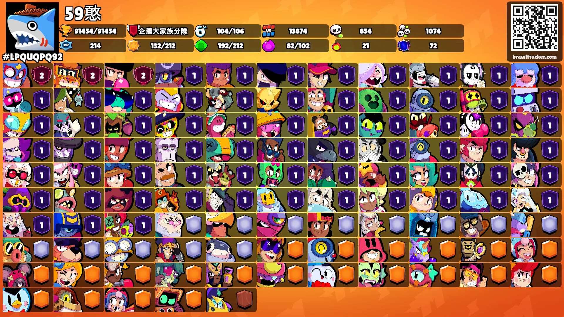 59憨's Ranks
