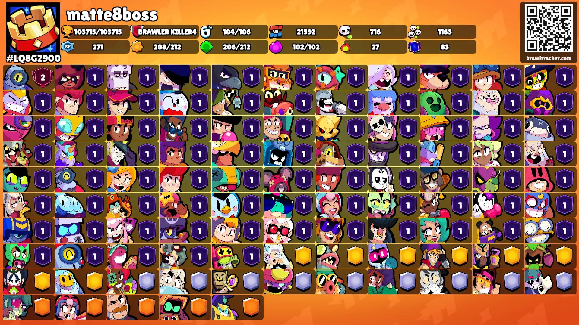 matte8boss's Ranks