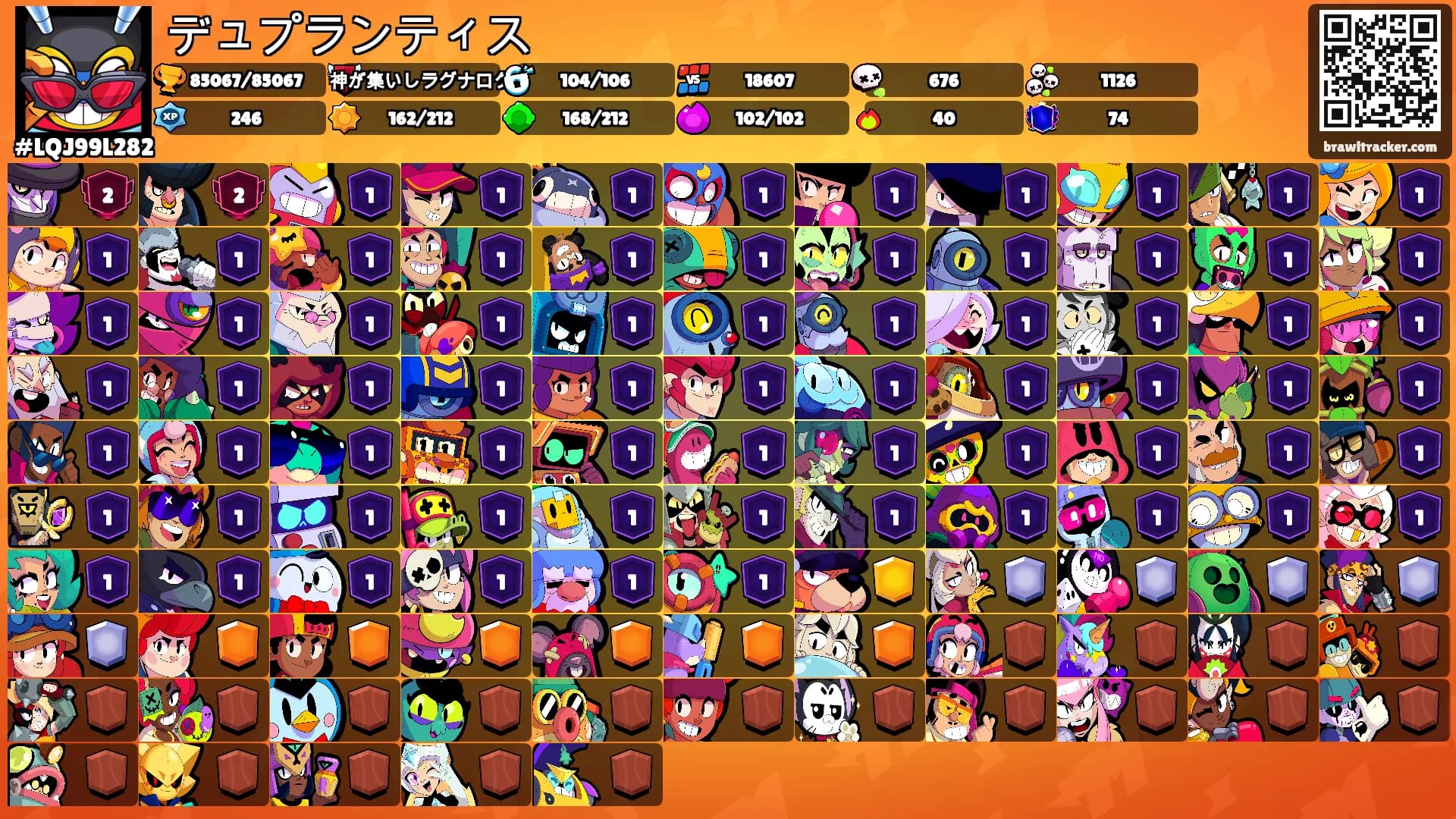 デュプランティス's Ranks