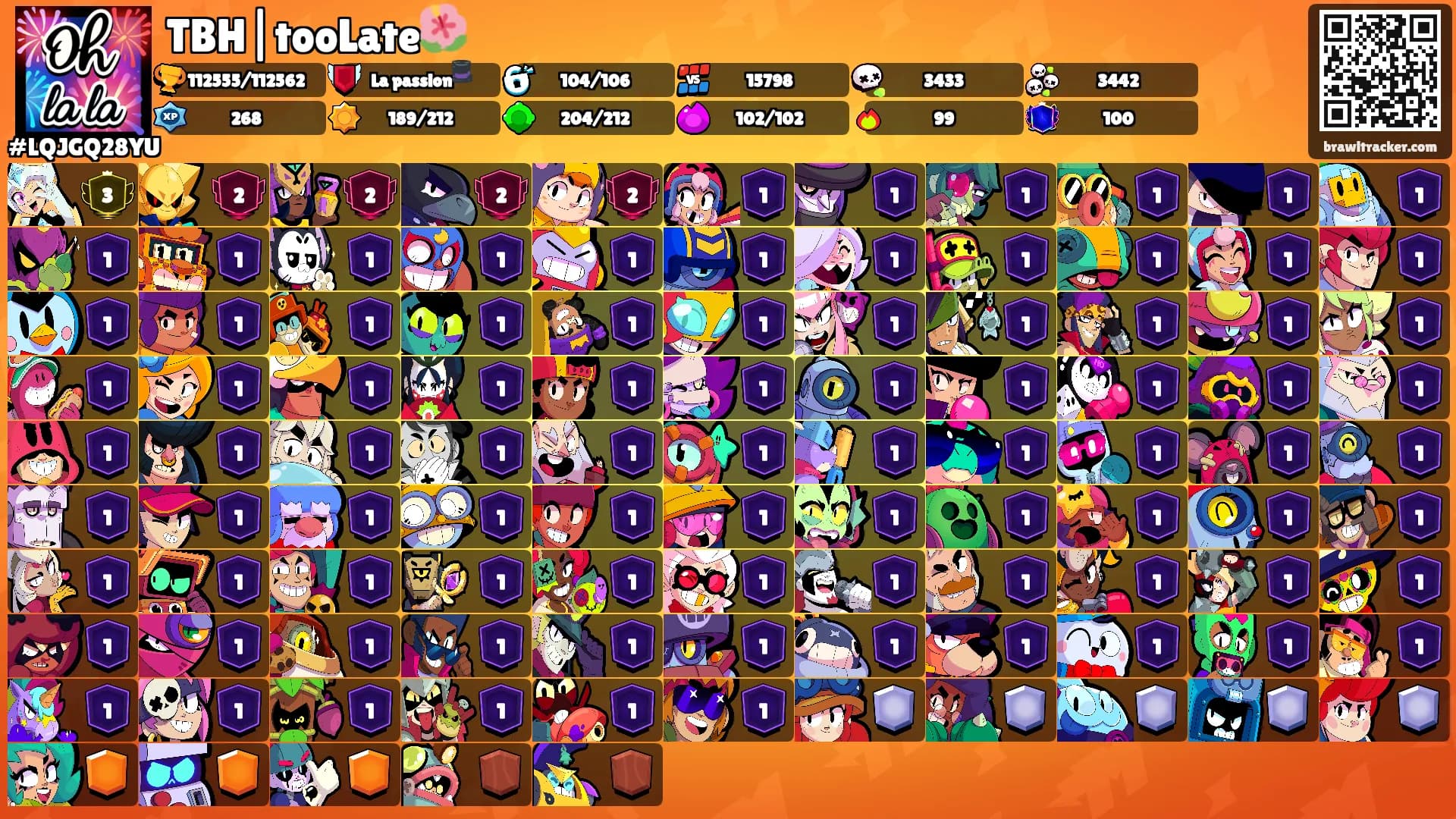 TBH|tooLate🌺's Ranks