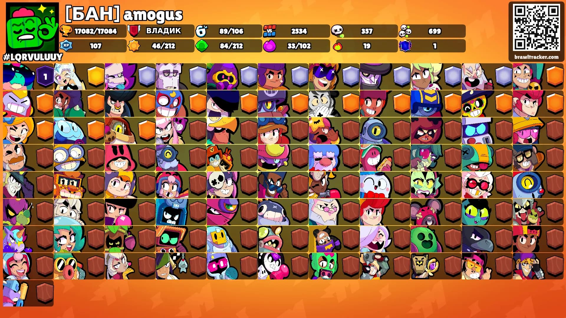 [БАН] amogus's Ranks