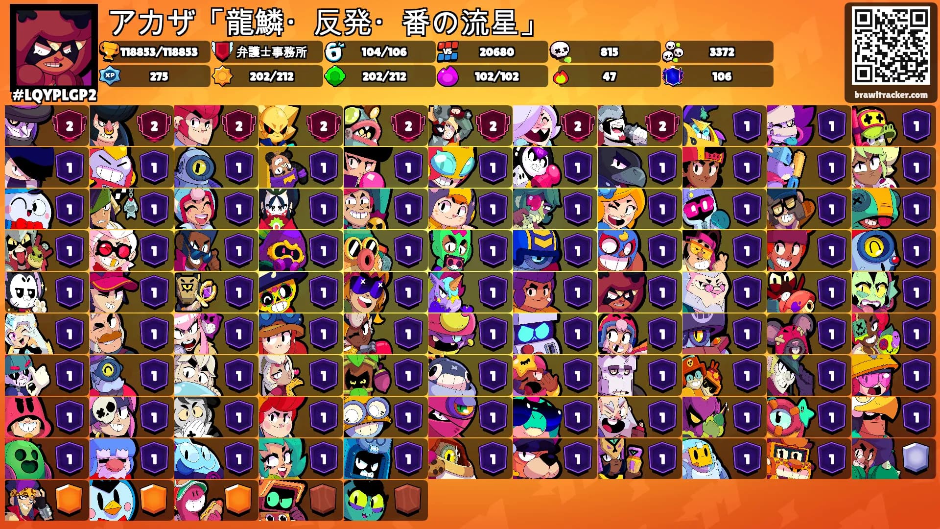 アカザ「龍鱗・反発・番の流星」's Ranks