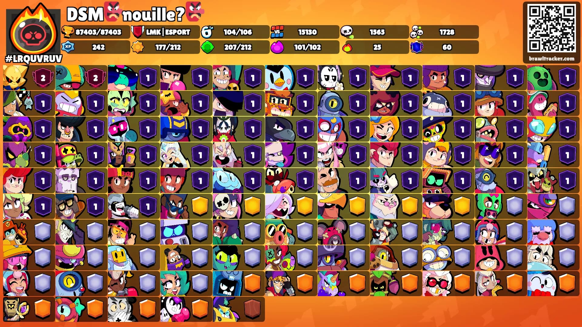 DSM👺nouille?👺's Ranks