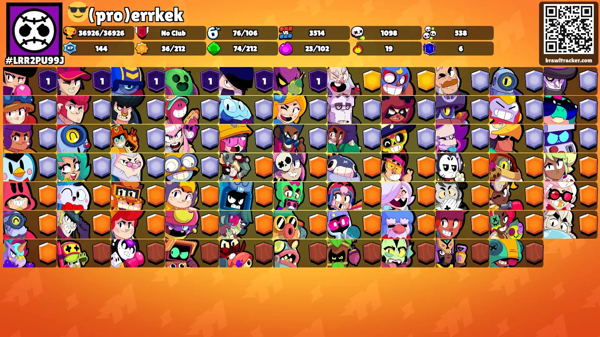 😎(pro)errkek's Ranks