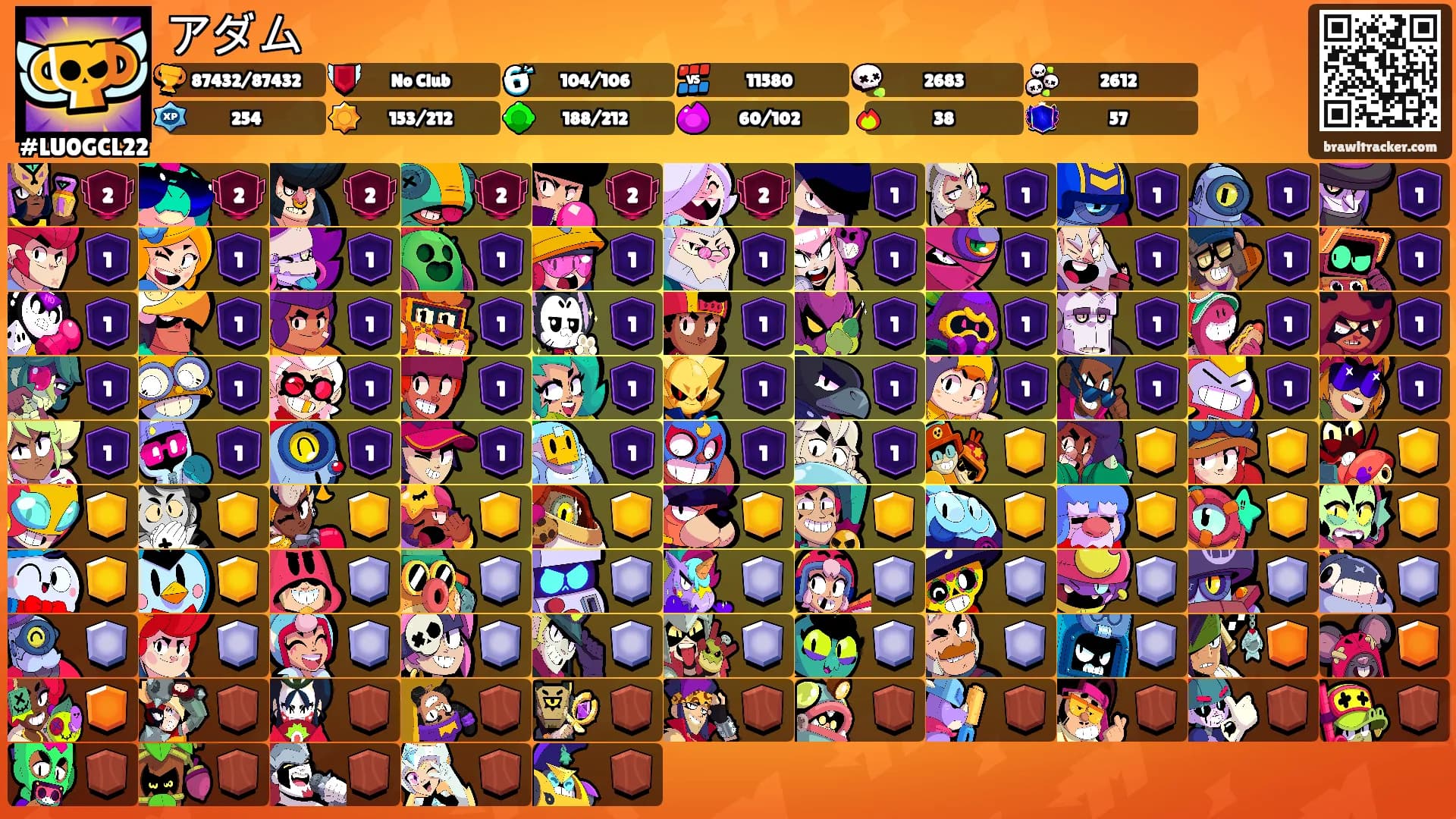 アダム's Ranks