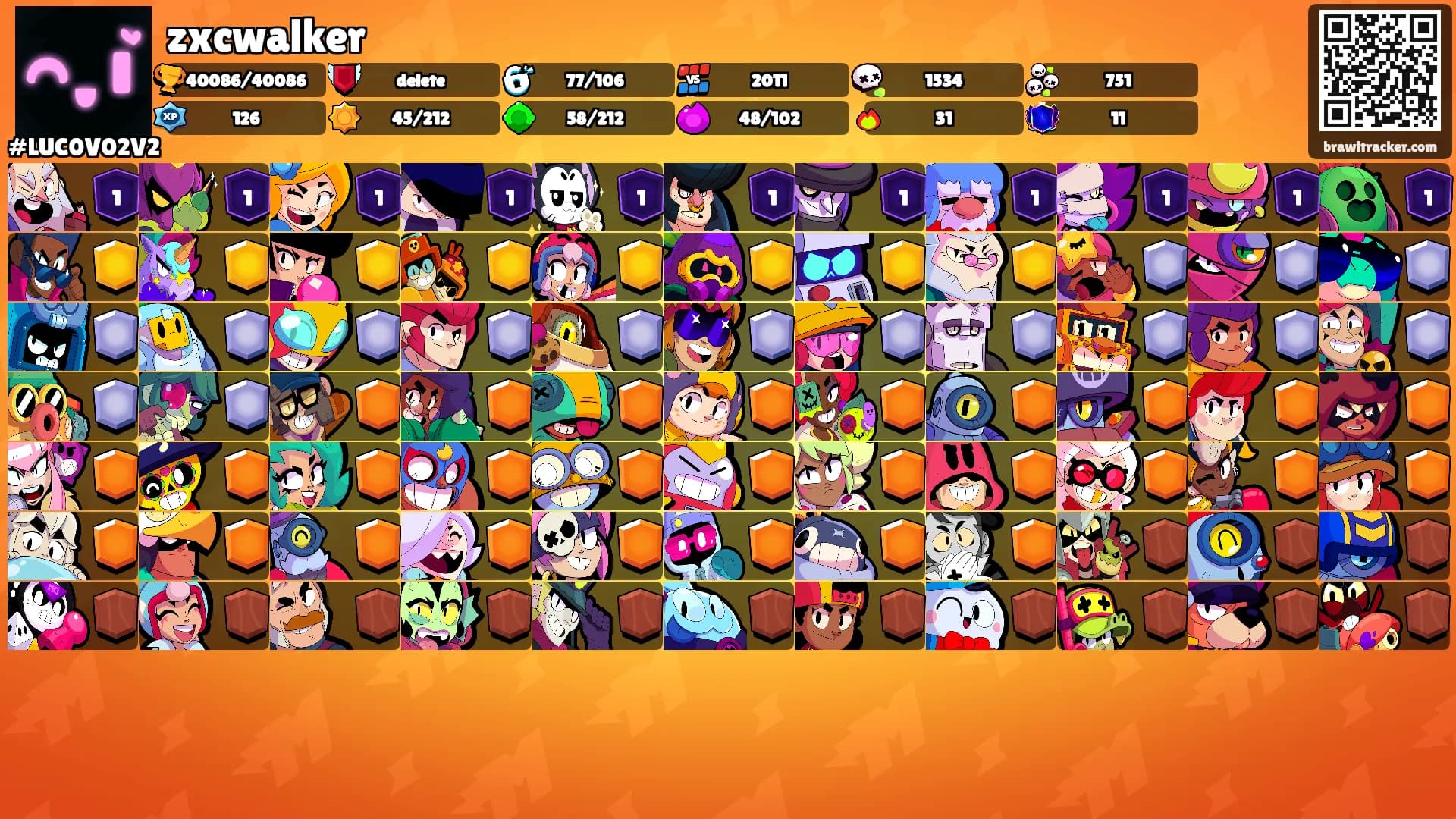 zxcwalker's Ranks