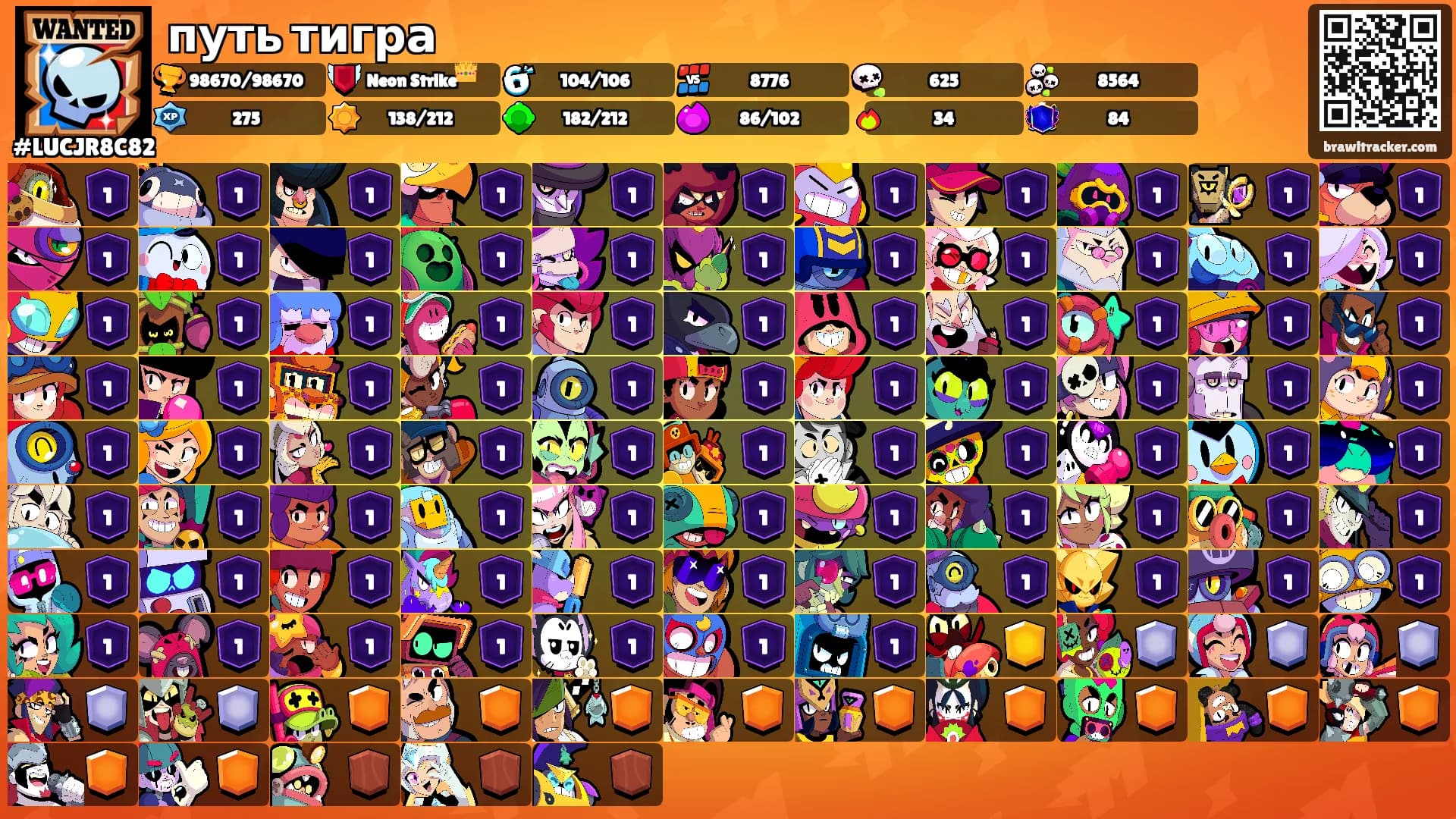 путь тигра's Ranks