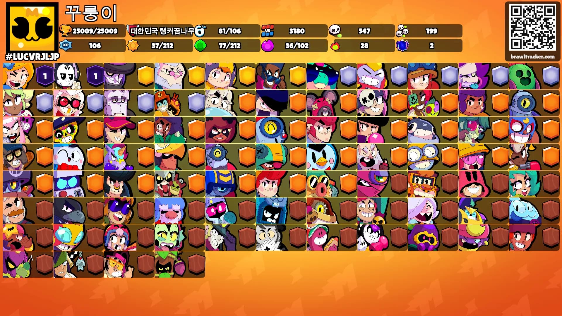 꾸룽이's Ranks