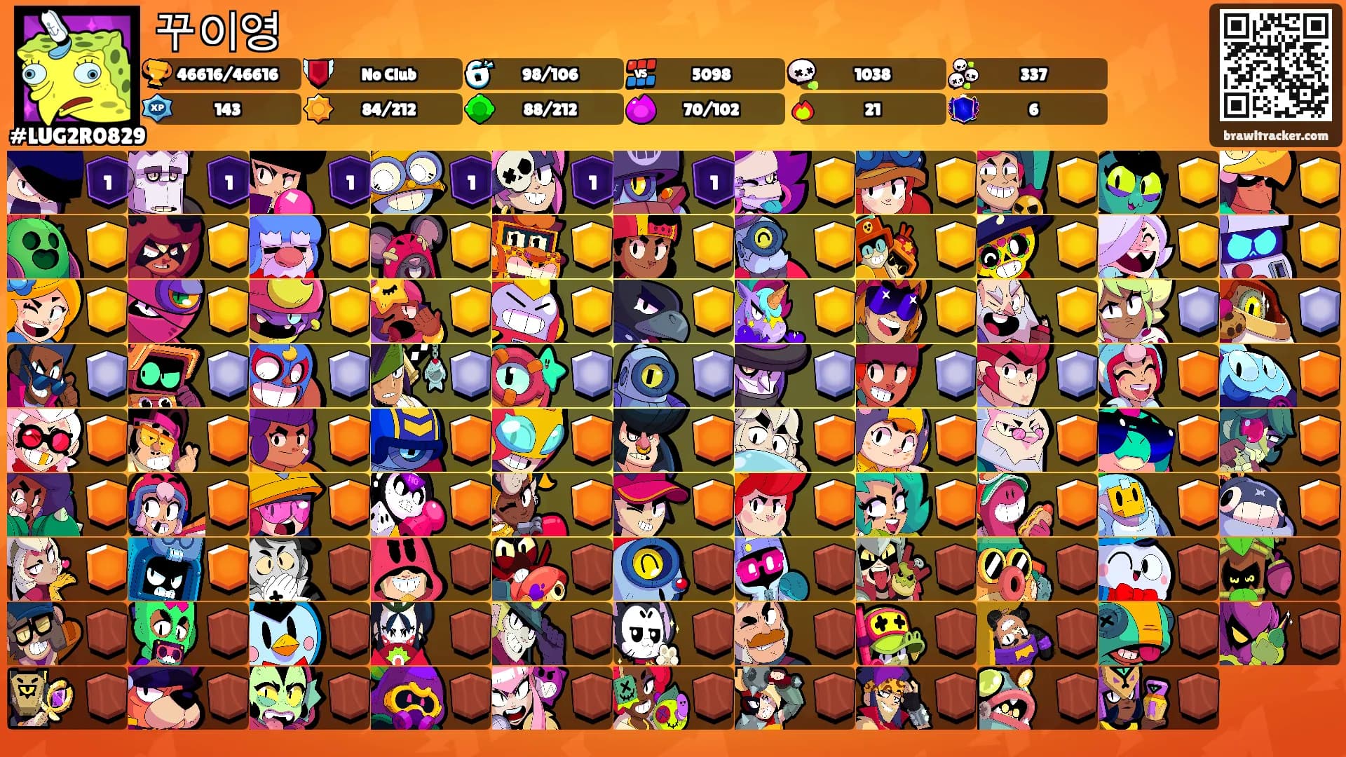 꾸이영's Ranks