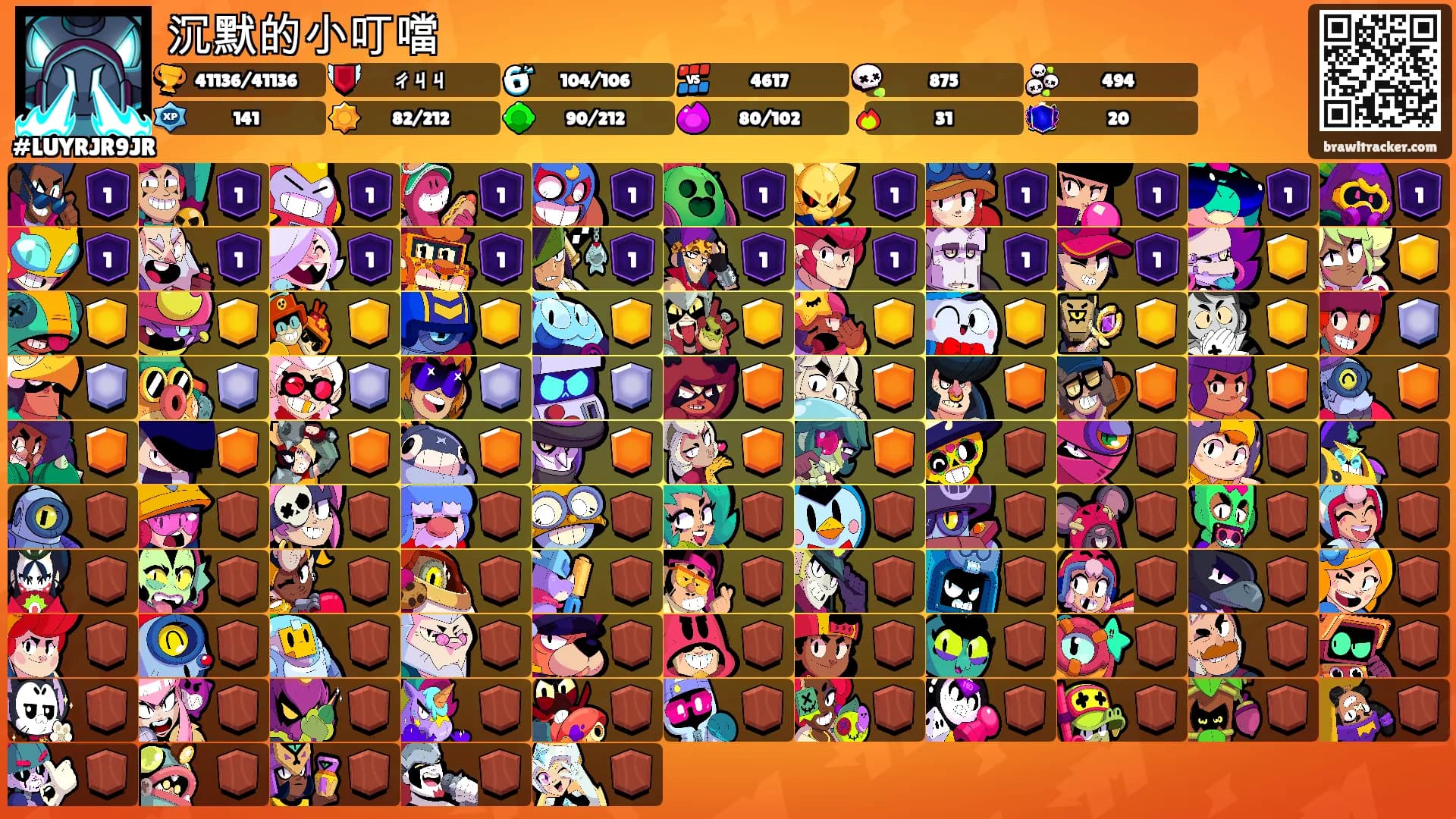 沉默的小叮噹's Ranks