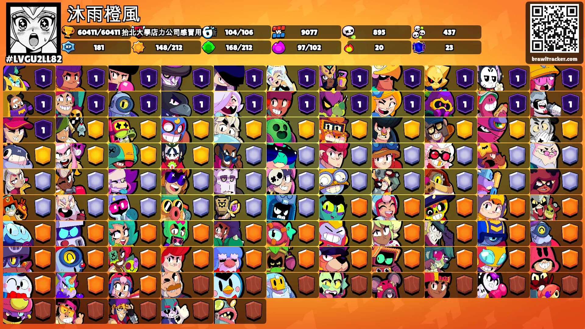 沐雨橙風's Ranks
