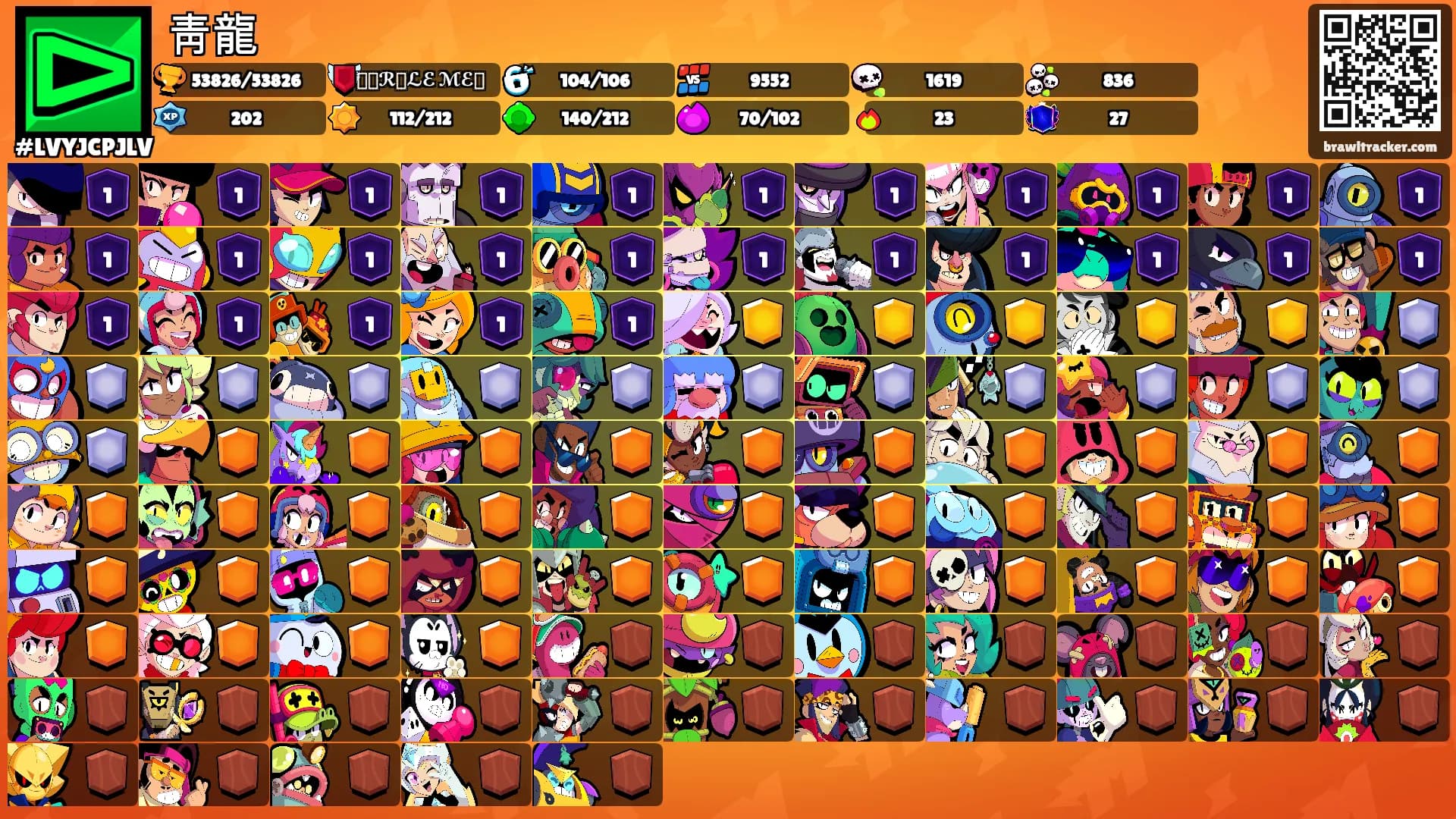 靑龍's Ranks