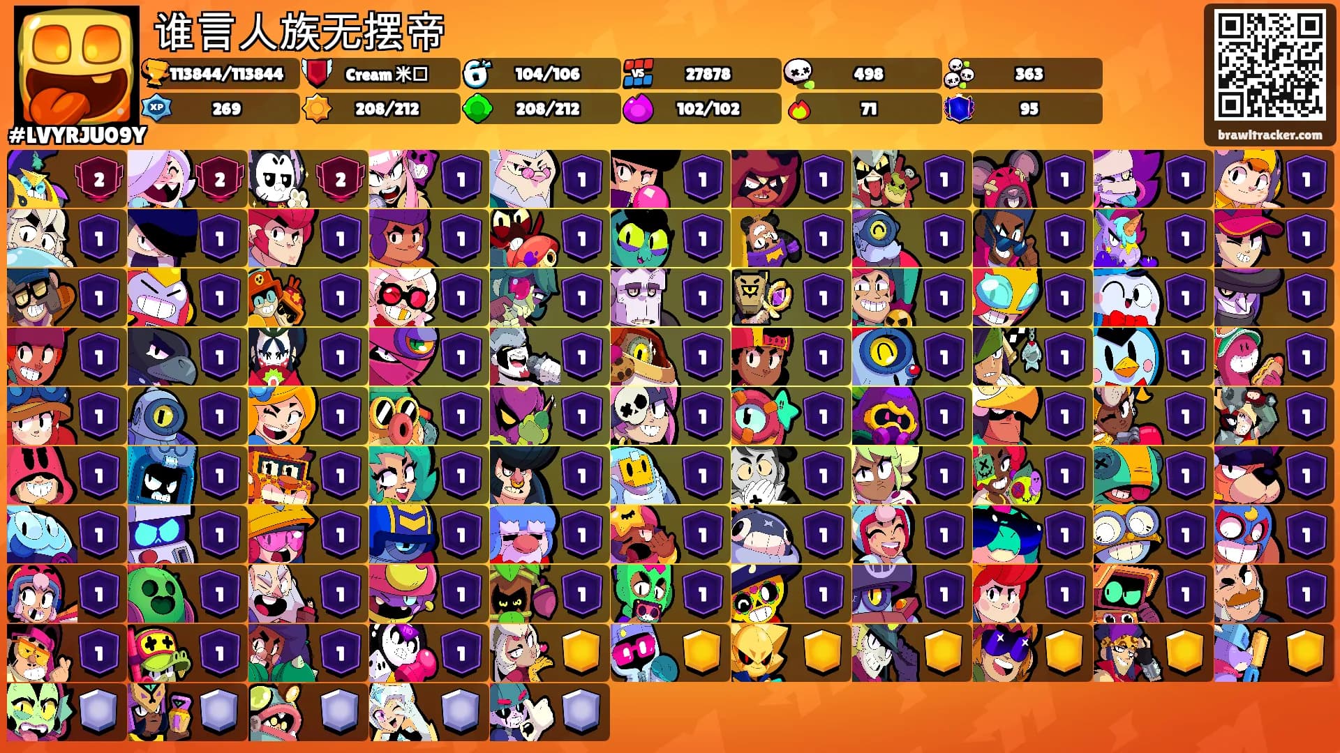 谁言人族无摆帝's Ranks