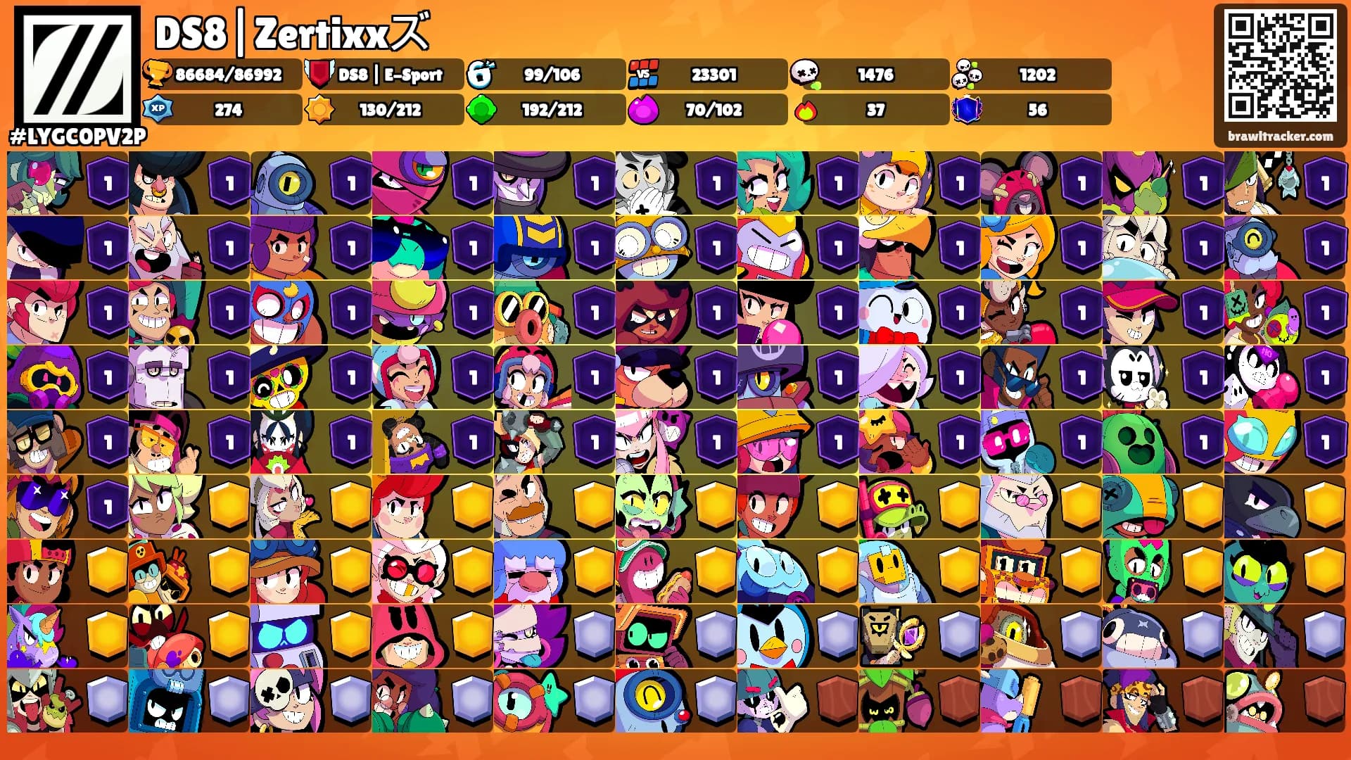 DS8|Zertixxズ's Ranks