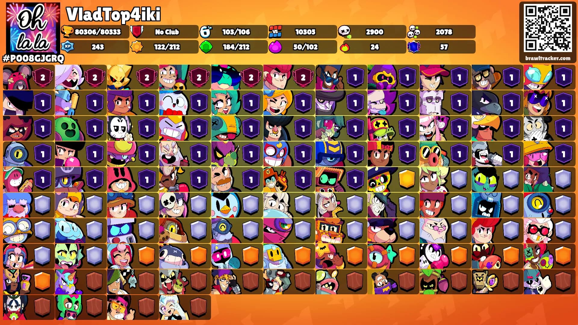 VladTop4iki's Ranks