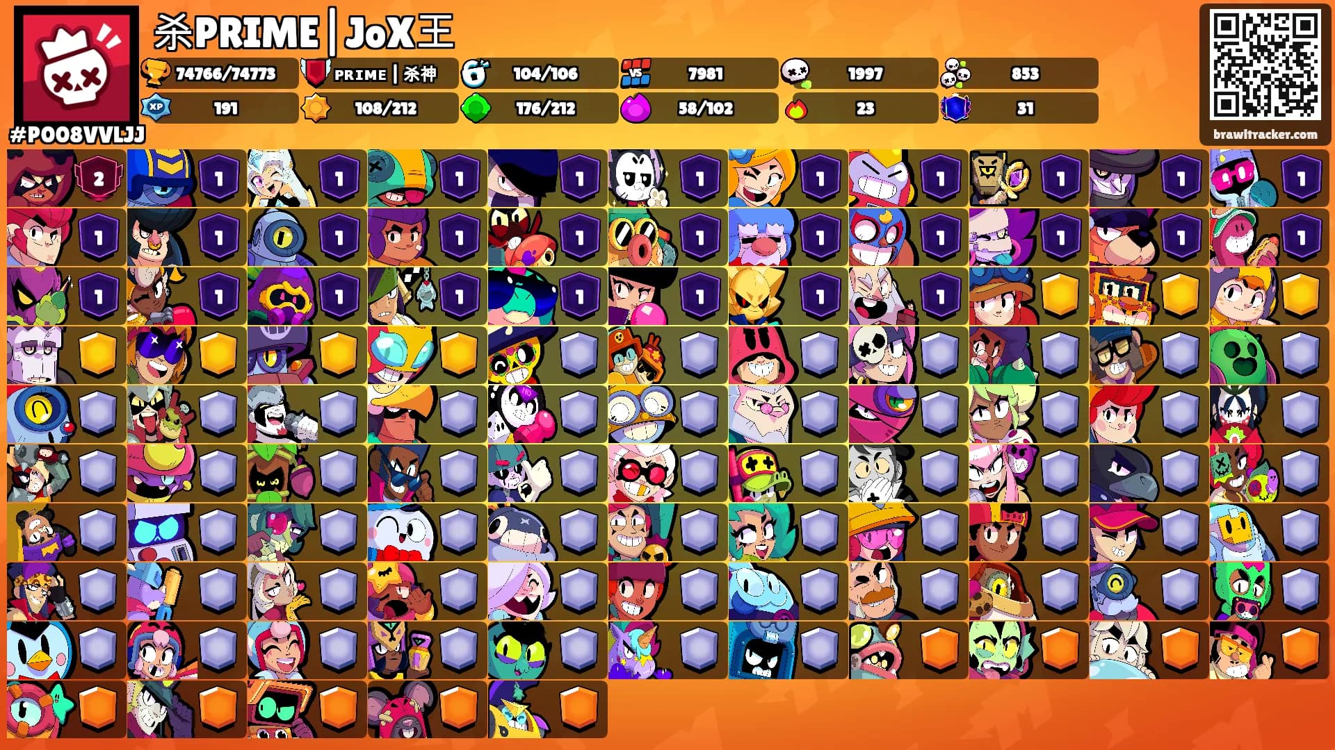 杀PRIME|JoX王's Ranks