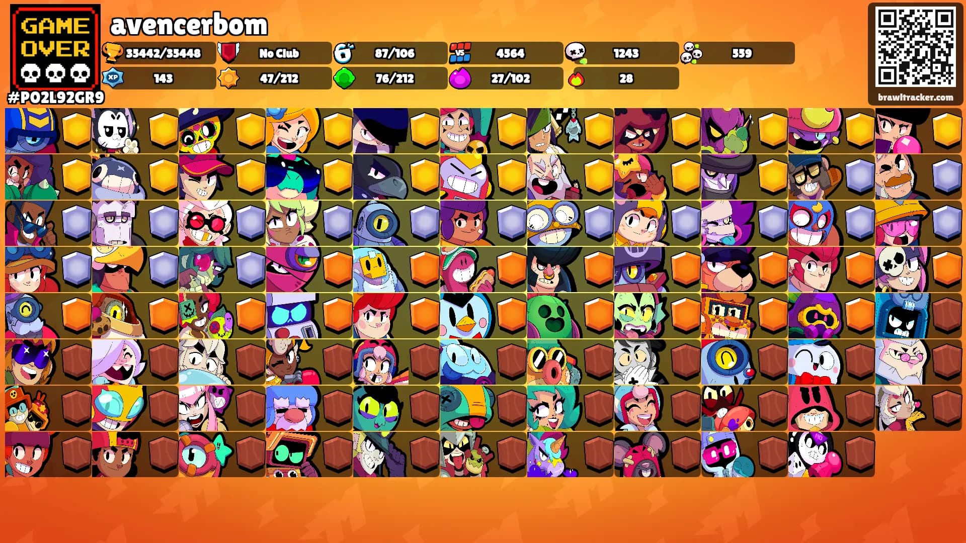 avencerbom's Ranks
