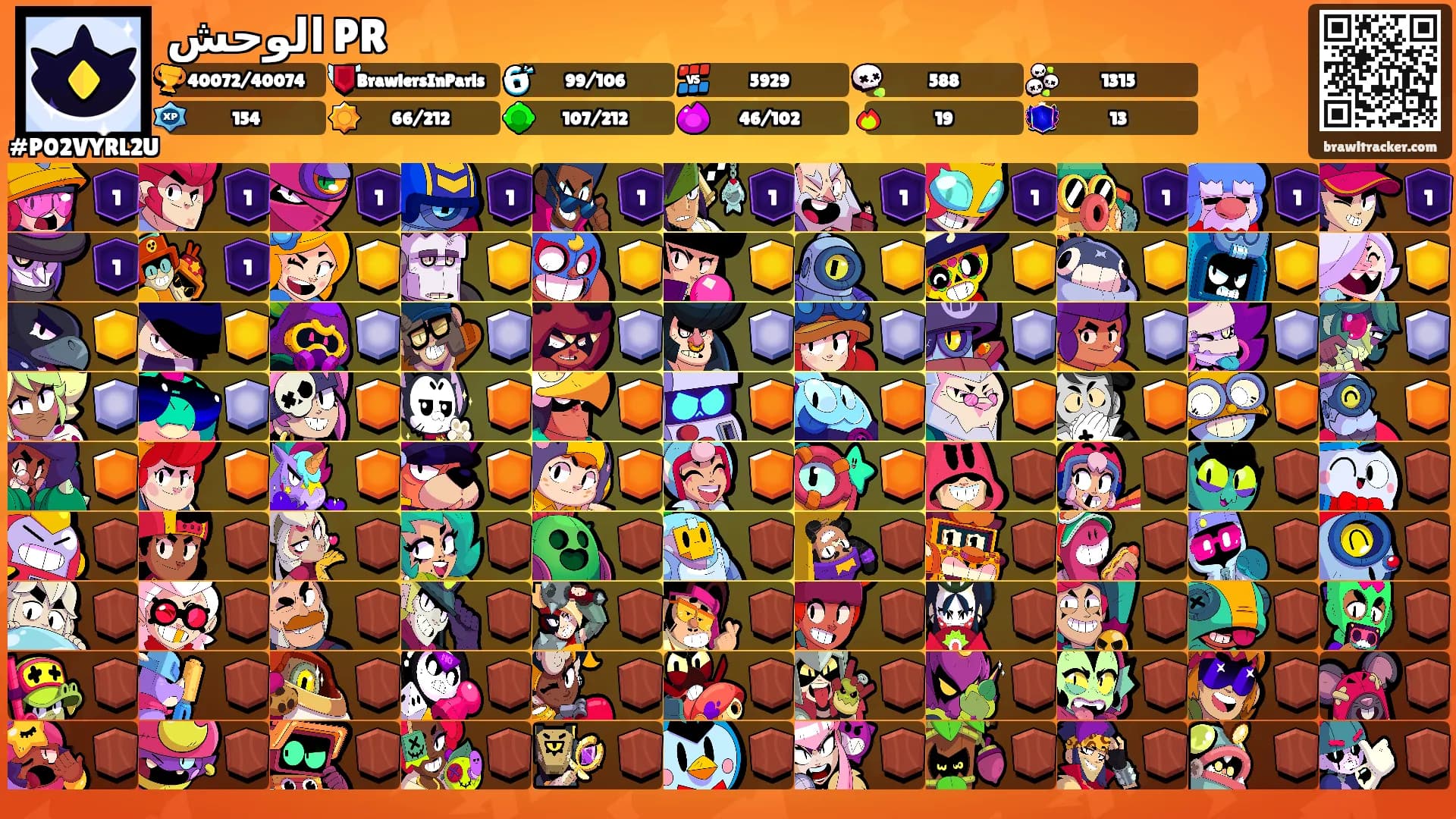 الوحش PR's Ranks
