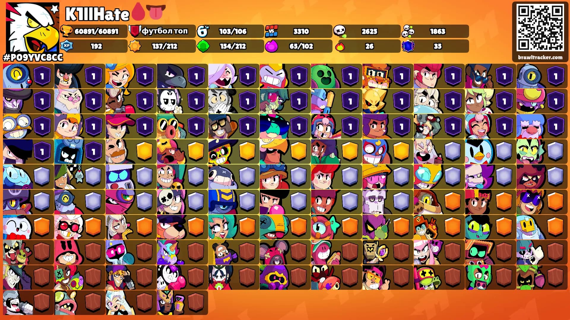 K1llHate🩸👅's Ranks