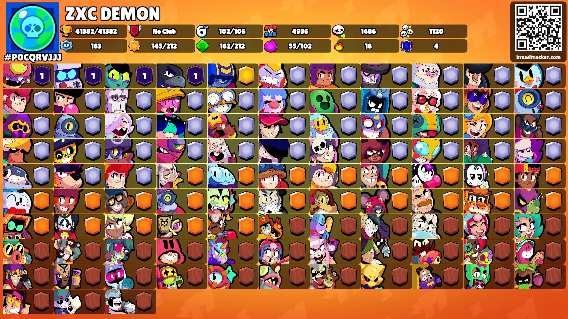 ZXC DEMON's Ranks