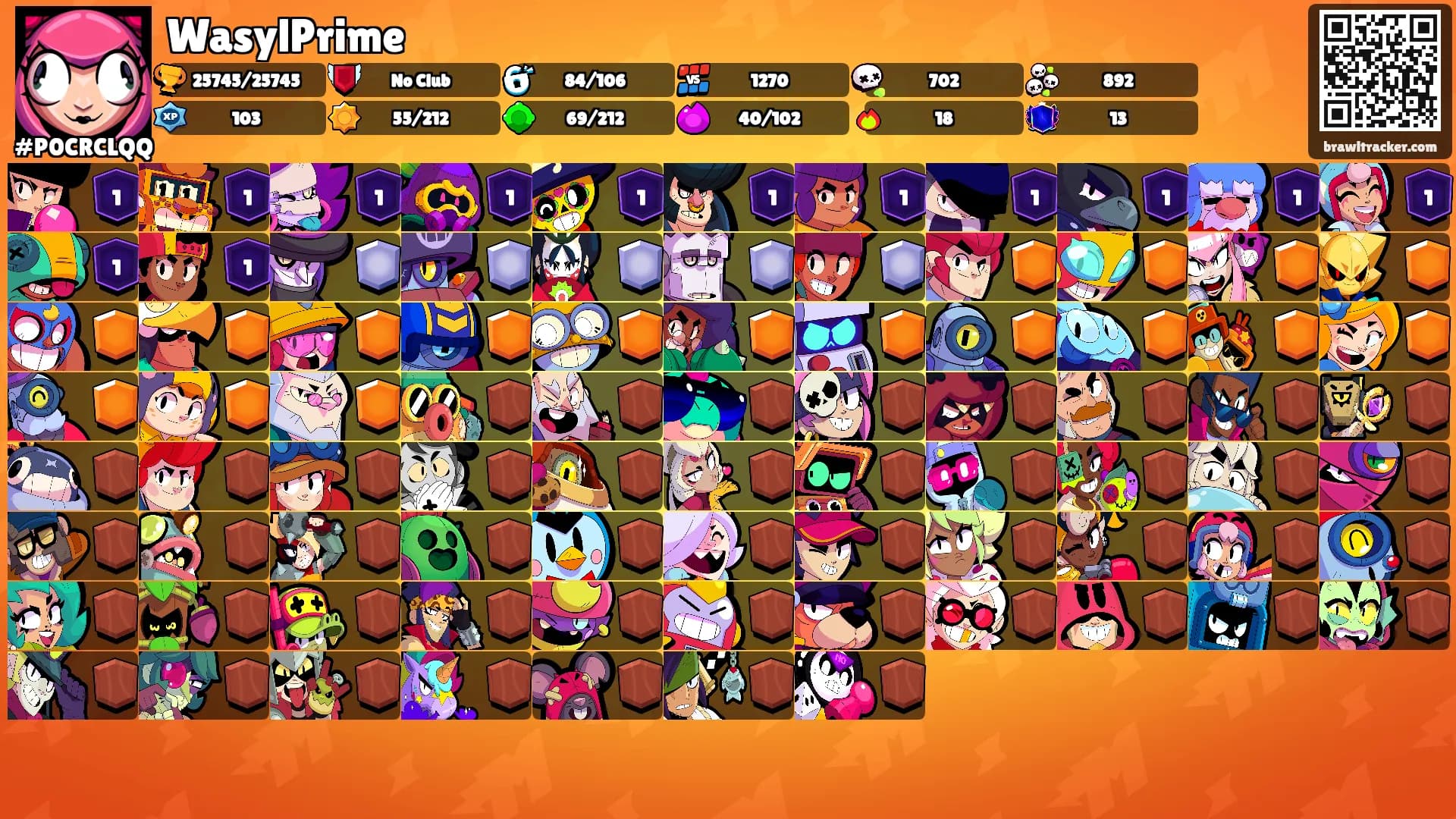 WasylPrime's Ranks
