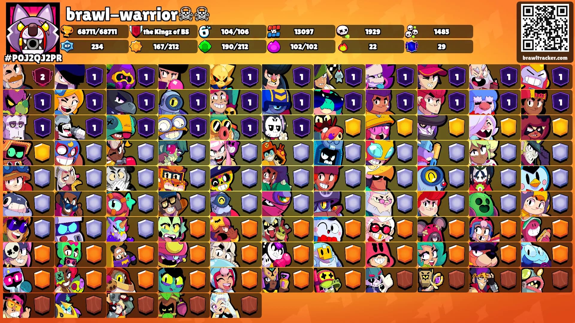 brawl-warrior☠☠'s Ranks