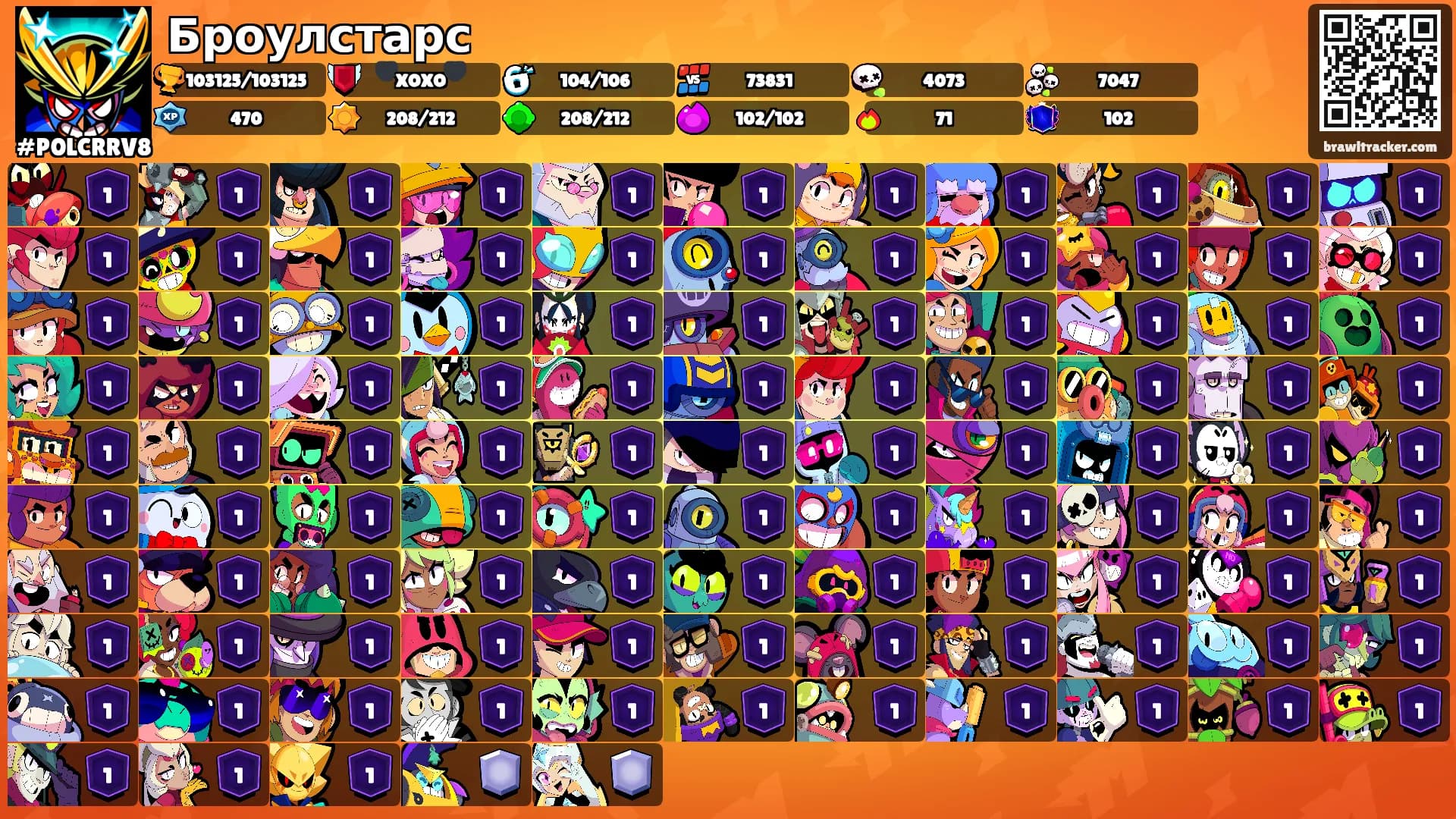 Броулстарс's Ranks