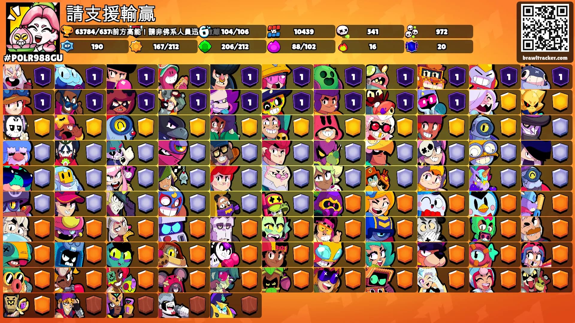 請支援輸贏's Ranks