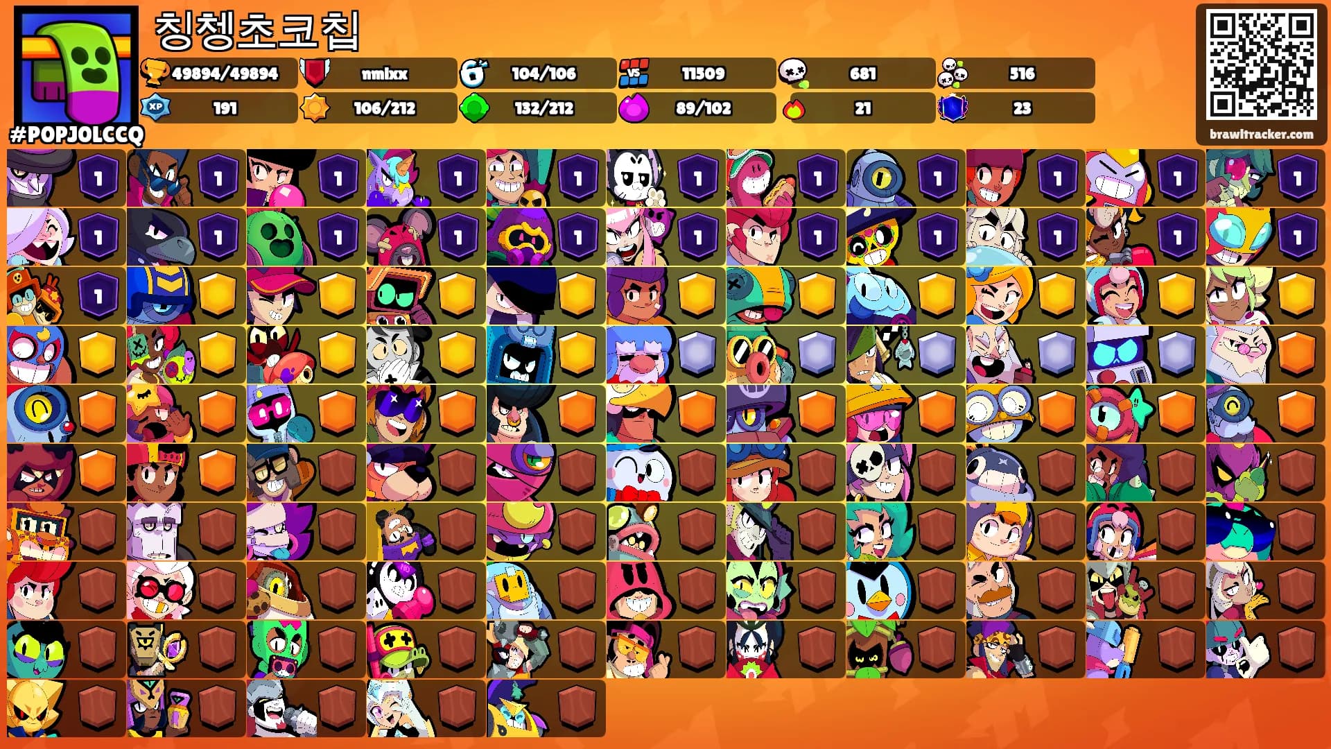 칭쳉초코칩's Ranks