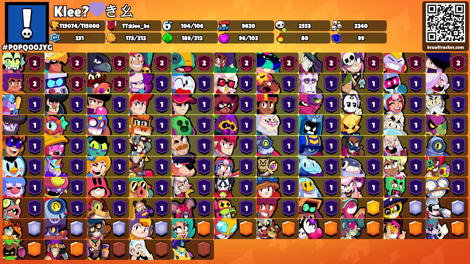 Klee?💜き幺's Ranks