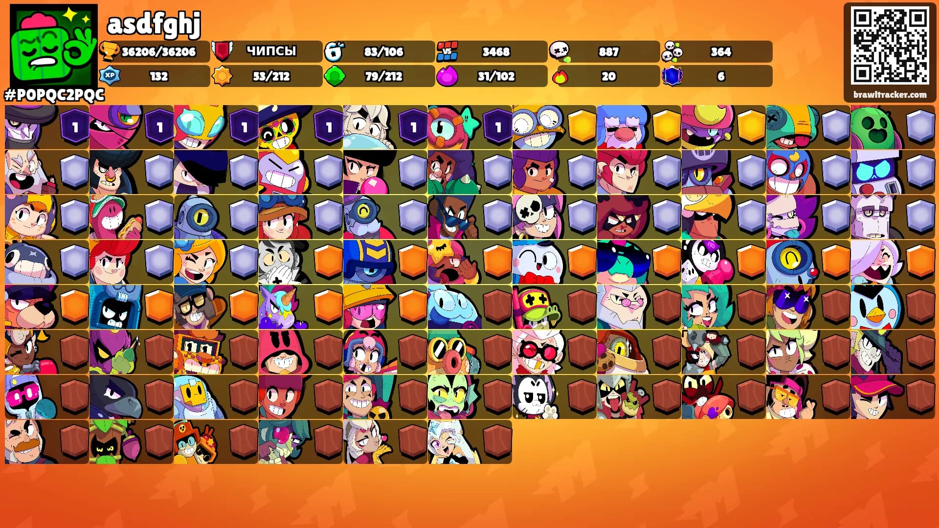 asdfghj's Ranks