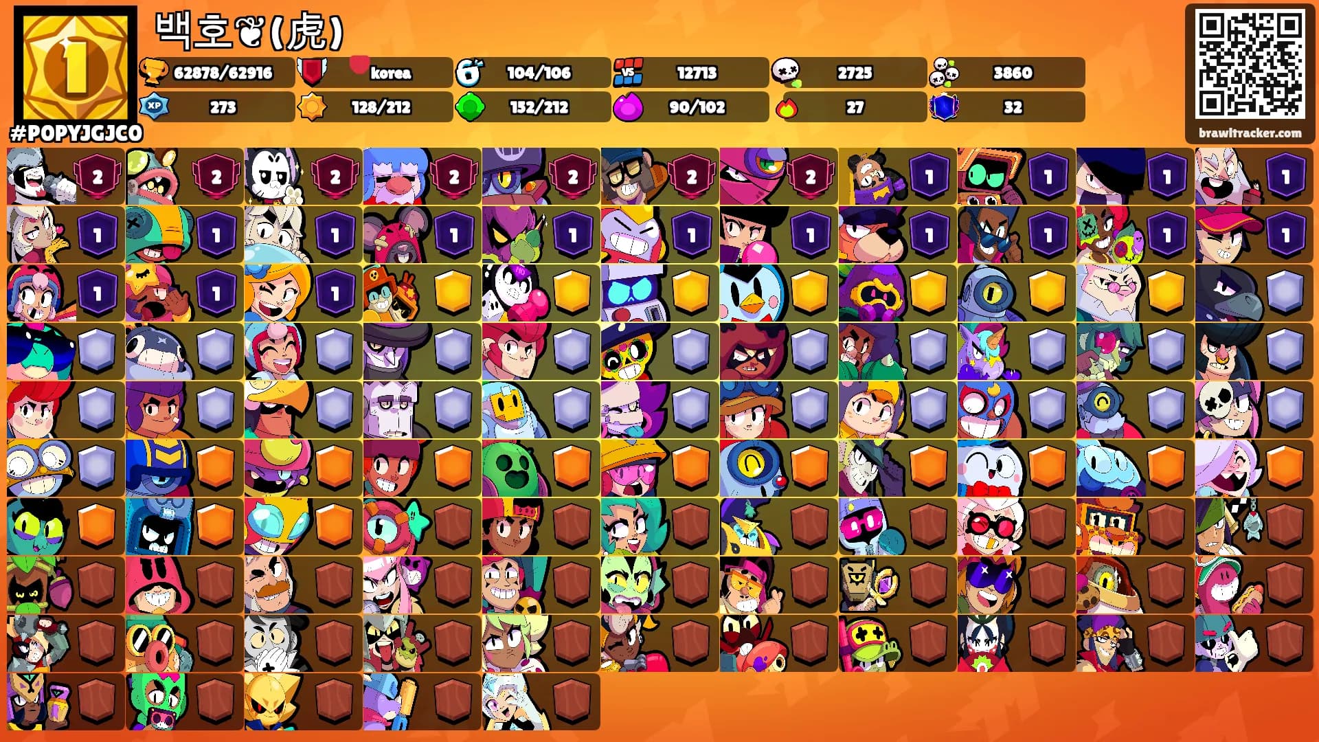 백호❦(虎)'s Ranks