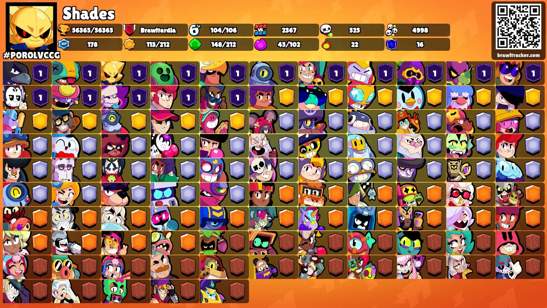 Shades's Ranks