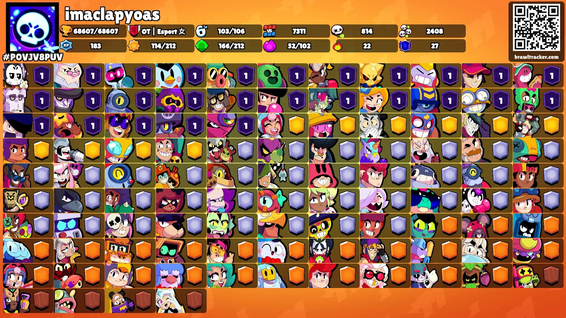 imaclapyoas's Ranks