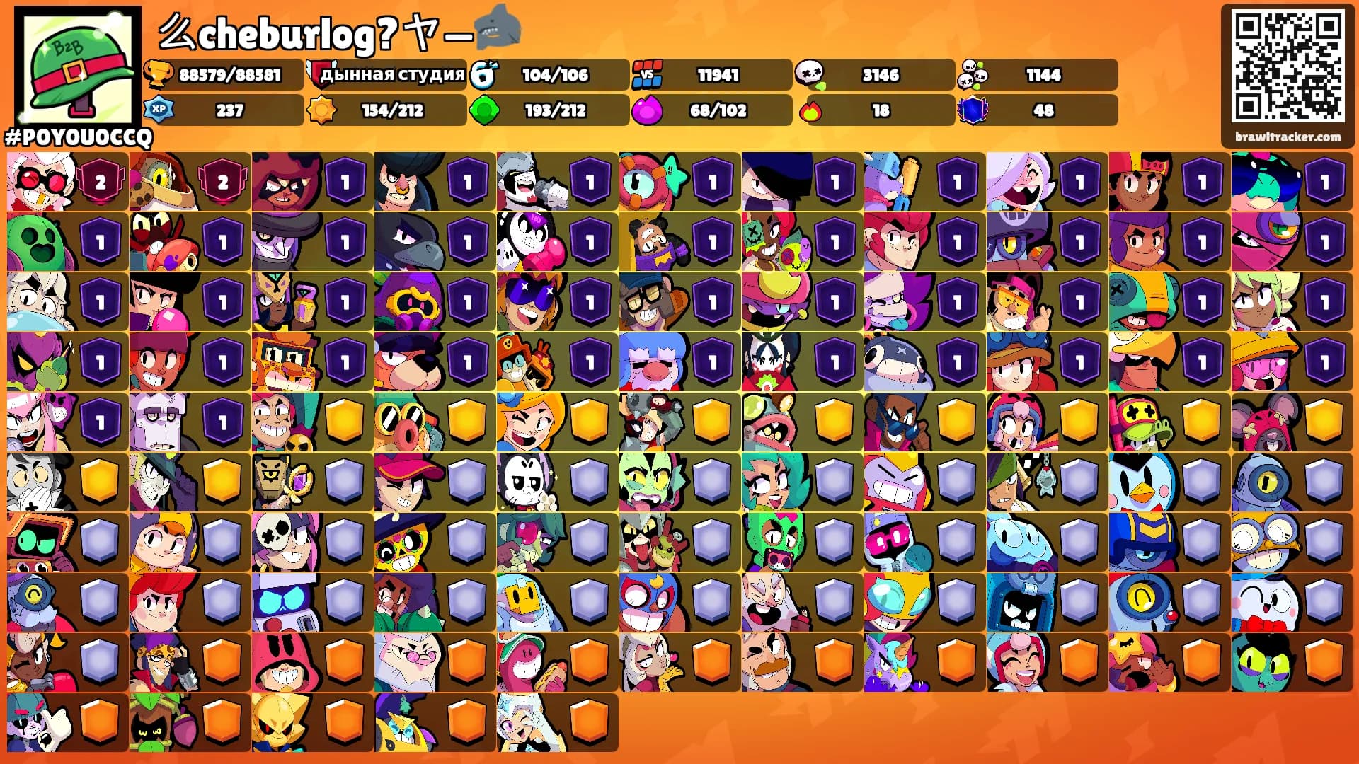 么cheburlog?ヤ—🦈's Ranks