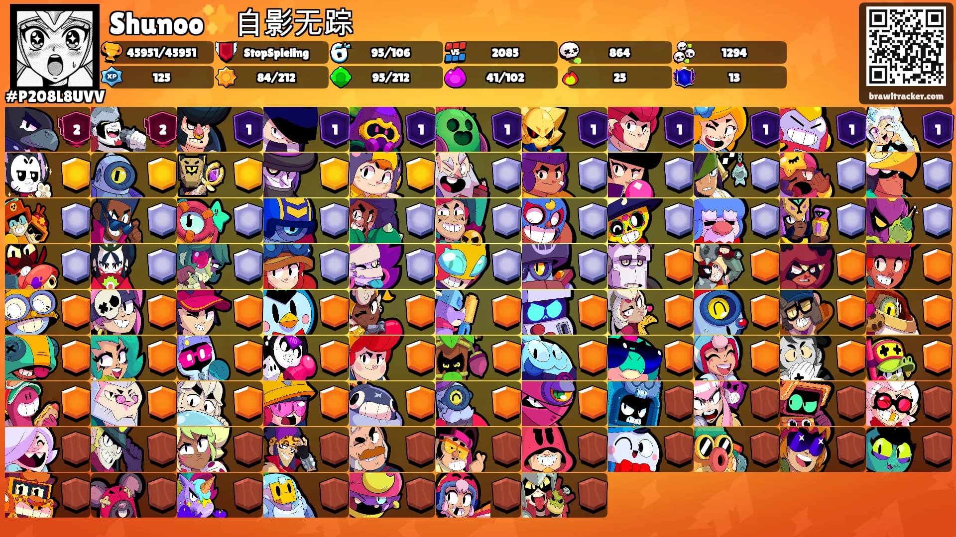 Shunoo✨自影无踪's Ranks