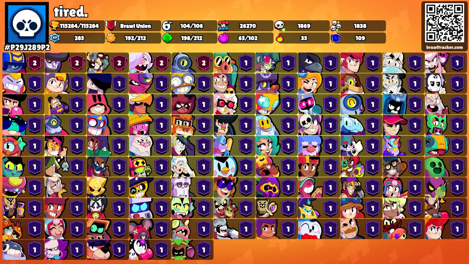 tired.'s Ranks