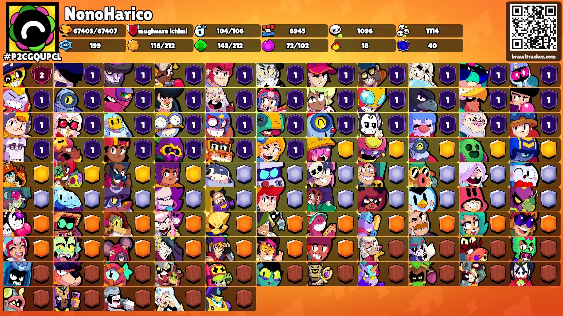 NonoHarico's Ranks